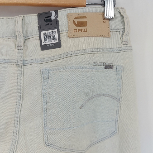 GStar 3301 CONTOUR HIGH WAIST SKINNY JEANS color Light Aged Size 28 - Picture 9 of 9